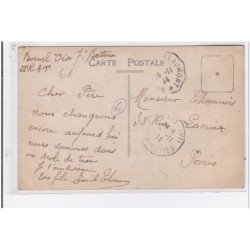BORNEL SUR OISE : carte photo de militaires (vin - vendanges)- très bon état