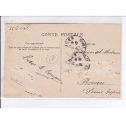 LAUZIERE: pêcheurs d'huîtres remontant le canal - état