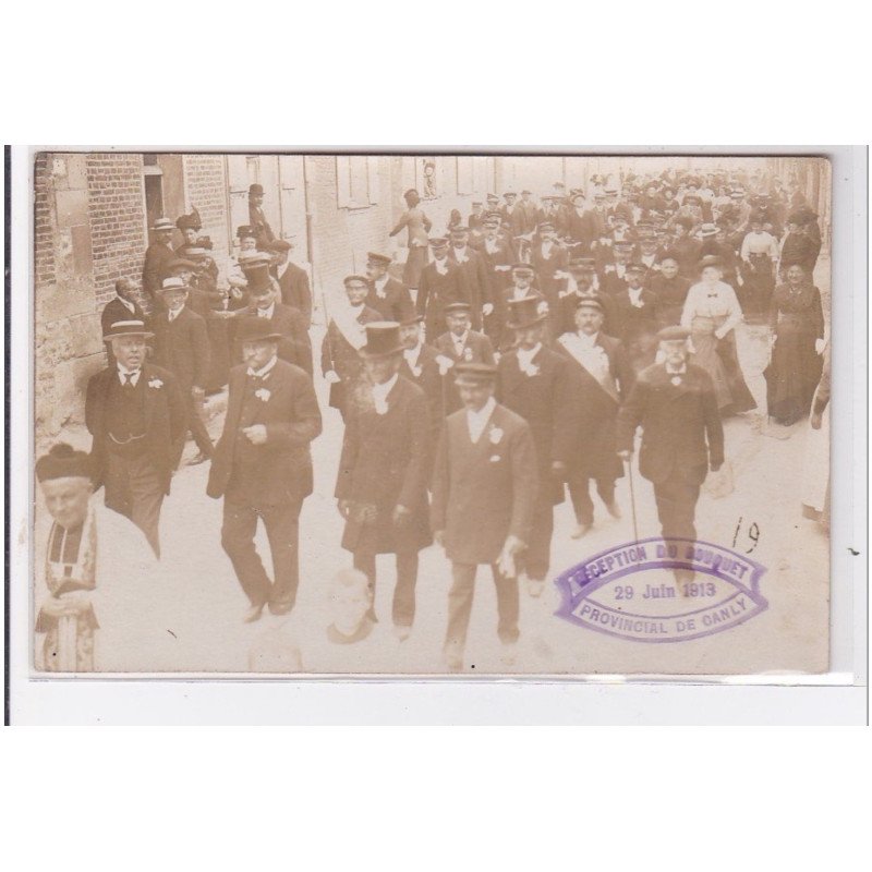 CANLY : carte photo du bouquet provincial en 1913 - très bon état