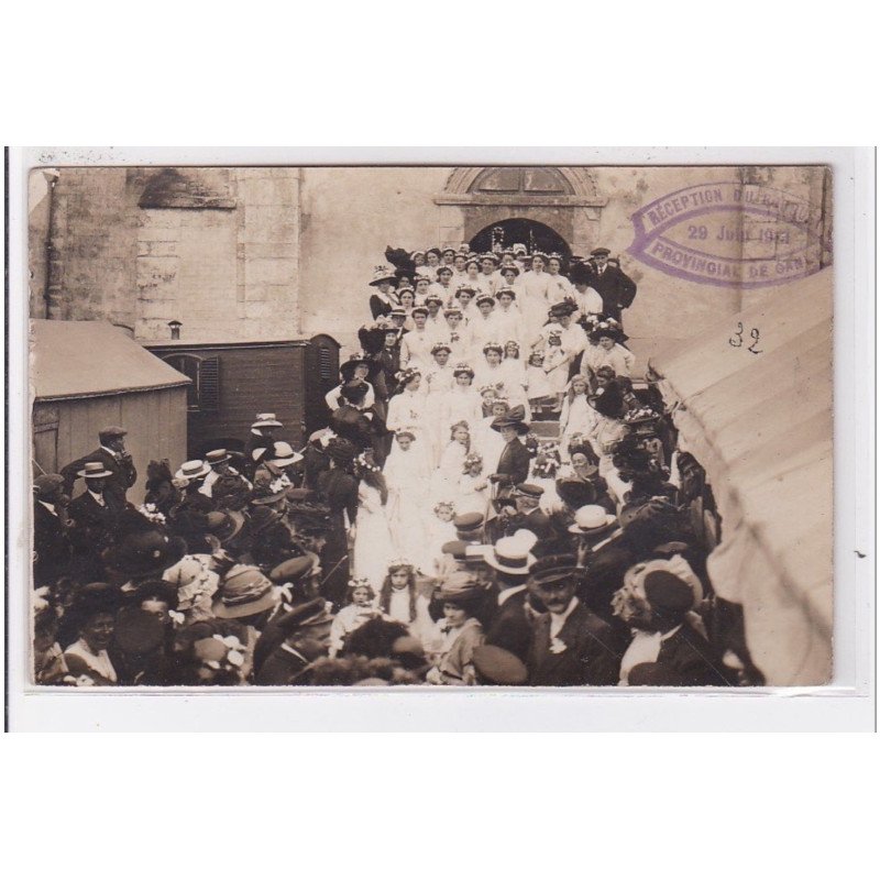 CANLY : carte photo du bouquet provincial en 1913 - très bon état