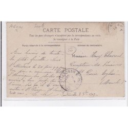 AGON COUTAINVILLE : carte photo de la kermesse 1909 - """"arène athlétique par le professeur Cointrel""""- très bon état