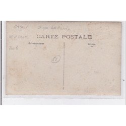 CALAIS : carte photo du magasin HERBLOT LAHAEYE (cuirs et clouterie)au 9 rue du Havre (voiture d'enfant) - très bon état