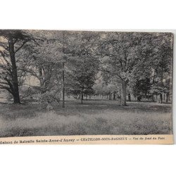 CHATILLON : Maison de Retraite Sainte-Anne-d'Auray, vue du fond du Parc - très bon état