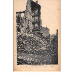 : Maisons de Saint-Cloud incendiées par les Prussiens - état