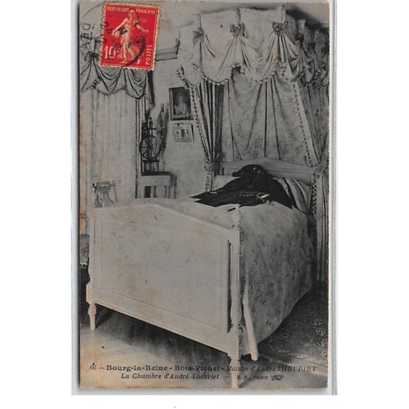 BOURG LA REINE : Maison d'André Theuriet, la chambre d'André Theuriet - très bon état