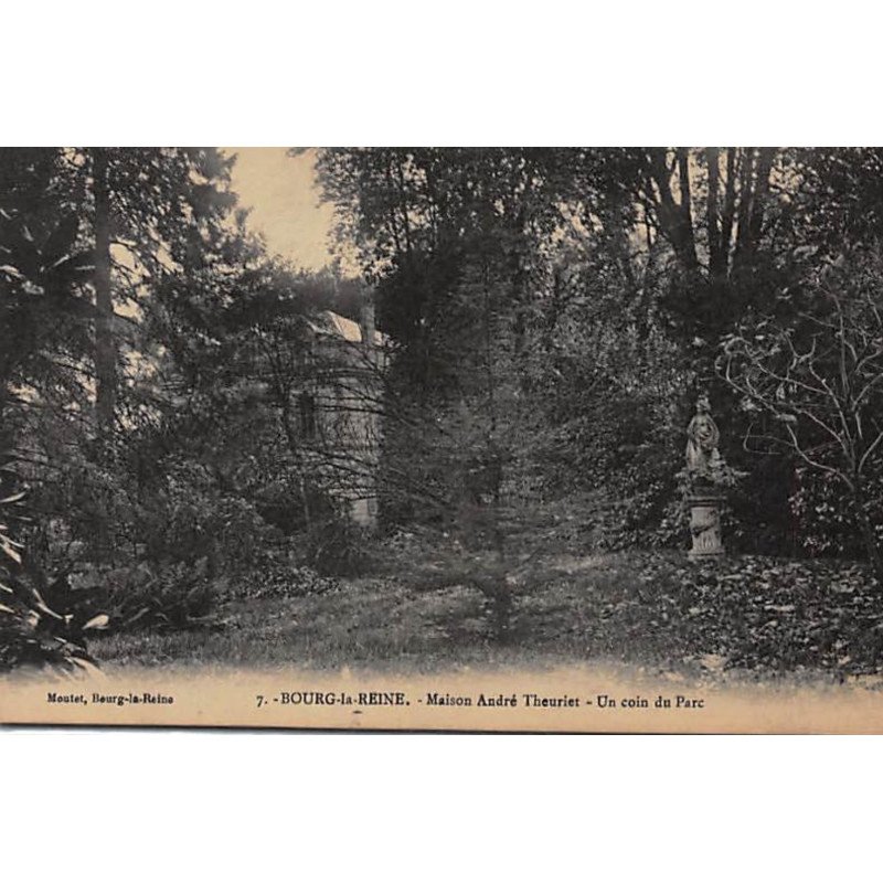 BOURG LA REINE : Maison André Theuriet, un coin du Parc - très bon état