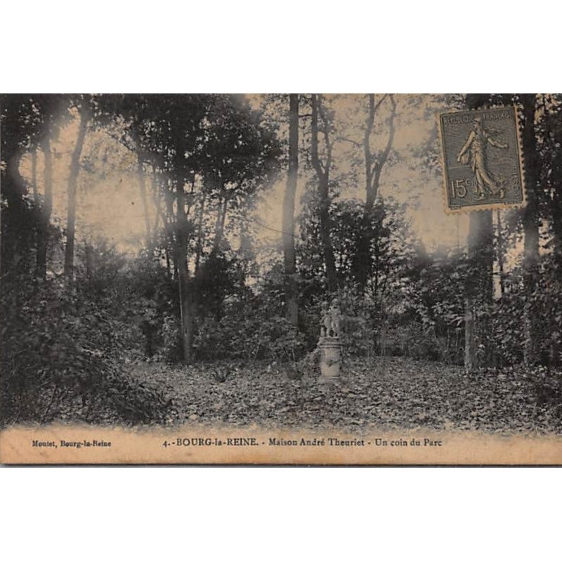 BOURG LA REINE : Maison André Theuriet, un coin du Parc - très bon état