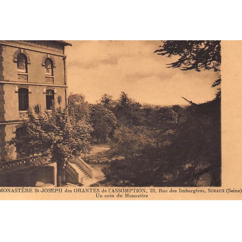 SCEAUX : Monastère St-Joseph des Orantes de l'Assomption, un coin du Monastère - très bon état