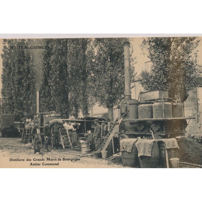 NUITS-ST-GEORGES : Distillerie des Grands Marcs de Bourgogne, Atelier Communal - très bon état