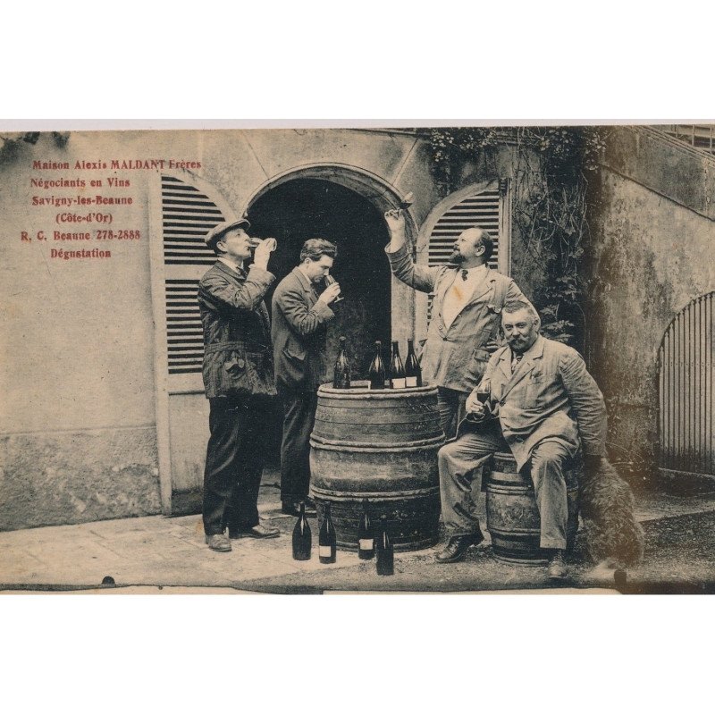 SAVIGNY-les-BEAUNE : Maison Alexis MALDANT Frères, Négociant en Vins, Dégustation - très bon état