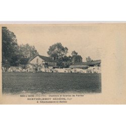 CHAMESSON-S/-SEINE : Chantiers et Scieries de Pierres, BERTHELEMOT GEDEON Exploitation - très bon état