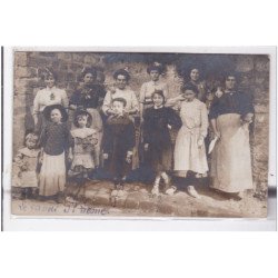 SAINT LIESNE : carte photo du lavoir vers 1910 - très bon état