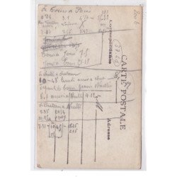 De TOURS à PARIS : carte photo de cantonniers travaillant à la refection des routes vers 1910 - très bon état