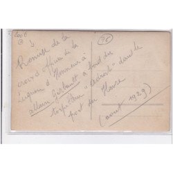 LE HAVRE : carte photo de la remise de médaille de la Légion d'Honneur à l'explorateur Allain GERBAULT- très bon état
