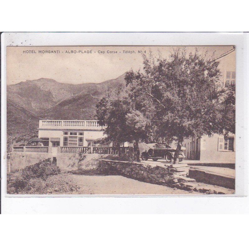 ALBO-PLAGE: cap corse, hôtel morganti - très bon état