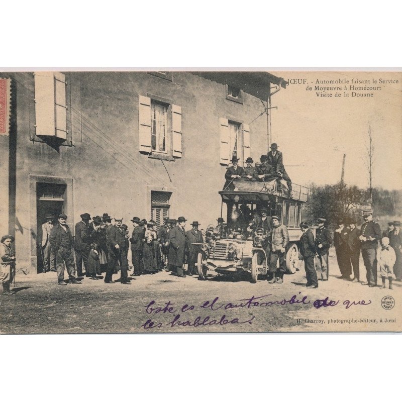 JOEUF : Automobile faisant le Service de Moyeuvre à Homécourt, visite de la Douane - très bon état