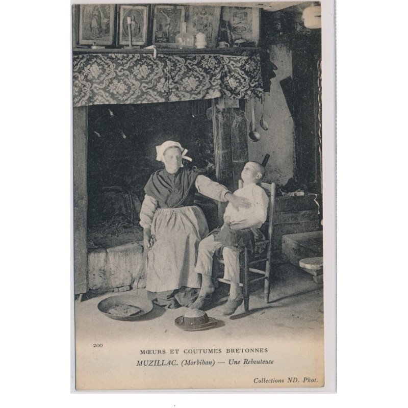 MUZILLAC : Moeurs et Coutumes Bretonnes, Une Rebouteuse - très bon état MUZILLAC : Moeurs et Coutumes Bretonnes, Une Rebouteuse - très bon état
