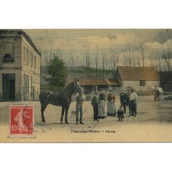FRESNOY-la-RIVIERE : Carte toilée, Ferme - très bon état