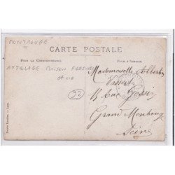MONTROUGE : carte photo d'un attelage de livraison de la maison FRESNES - très bon état (passée)