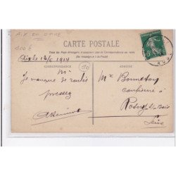 AIX EN OTHE : les camions de livraison Berliet devant l'épicerie HENRIOT - très bon état