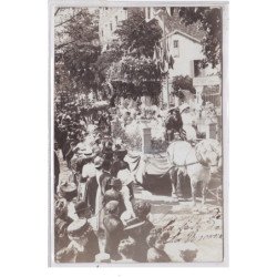 LA VARENNE SAINT HILAIRE : carte photo d'une fête vers 1905 - très bon état