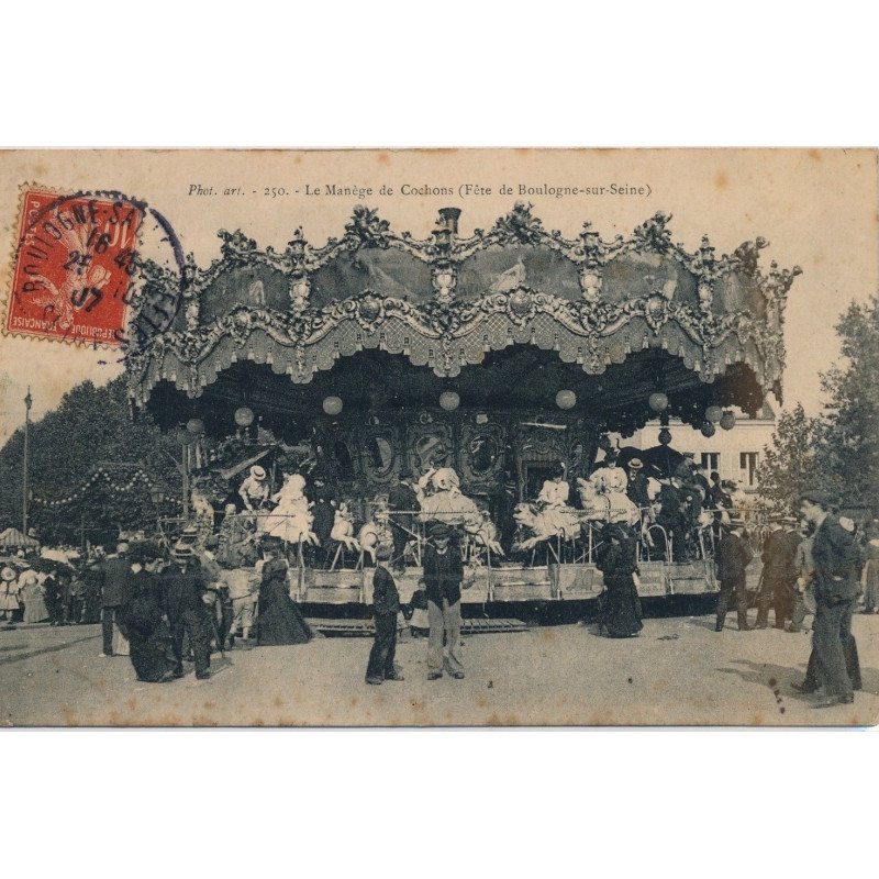 BOULOGNE-sur-SEINE : Le Manège de Cochons, la Fête - état