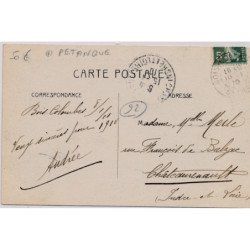 BOIS-COLOMBES : Le Jeu de Boules (Pétanque) de la Rue Hoche, un groupe de Joueurs - très bon état