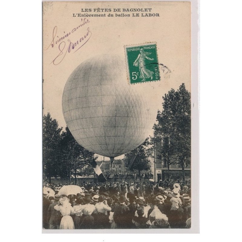 BAGNOLET : Les fêtes, l'Enlèvement du Ballon LE LABOR - état