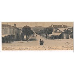 Carte Panoramique - JOIGNY - Avenue Gambetta, vue prise de la Gare (28x11) - très bon état