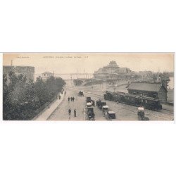 Carte Panoramique - SAINT-MALO - Les Quais, Le Sillon, Le Casino et le Tramway (28x11) - état