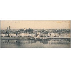 Carte Panoramique - MACON - Quai Nord (27x11) - très bon état