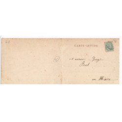 Carte Panoramique - ROUEN - Vue sur la Basse-Seine et les quais prise en Aval du Pont Boïeldieu (28x11) - très bon état