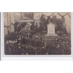 GEMEAUX : carte photo de l'inauguration du monument aux morts en 1921 - très bon état