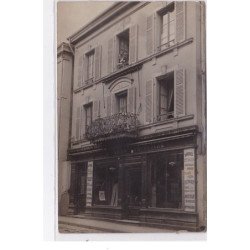 GUEBWILLER : carte photo d'un magasin de tapis (tapissier)- très bon état