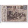 LA GENEVRAYE : carte photo du restaurant MATHEZ - Hotel Saint Hubert - état (très abimée)