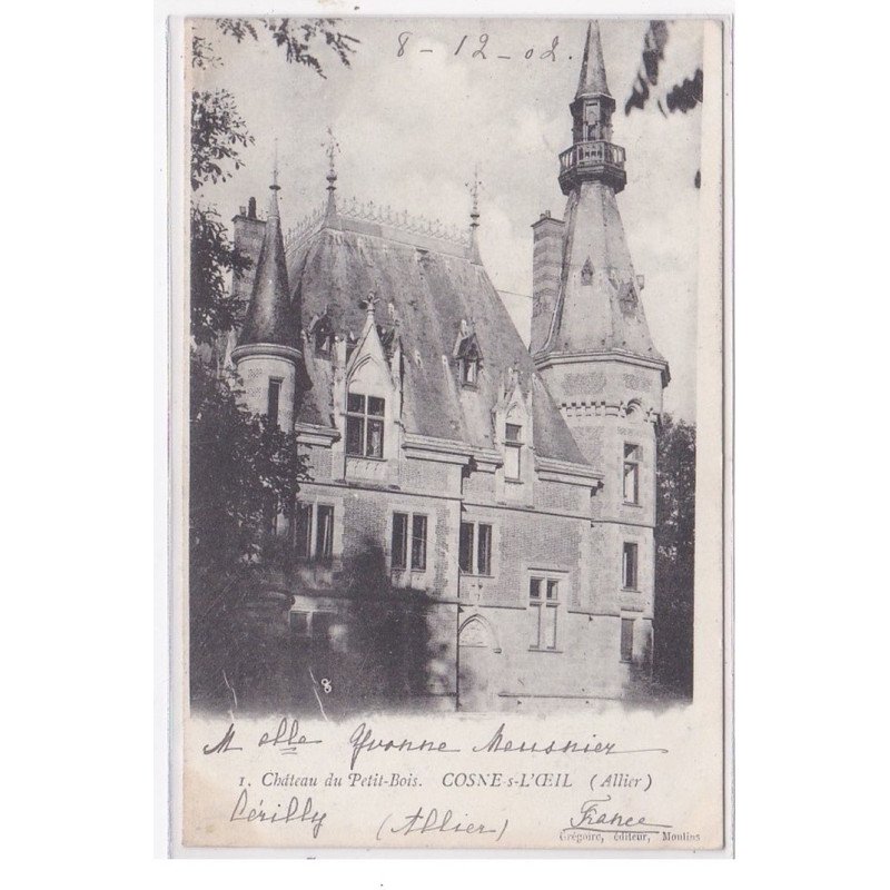 COSNE-sur-L'OEIL : chateau du petit-bois - tres bon etat