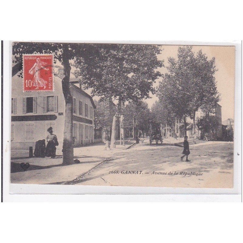 GANNAT : avenue de la republique - etat