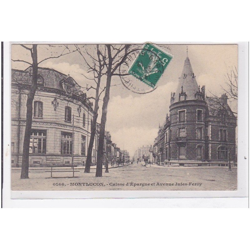 MONTLUCON : caisse d'epargne et avenue jules-ferry - tres bon etat