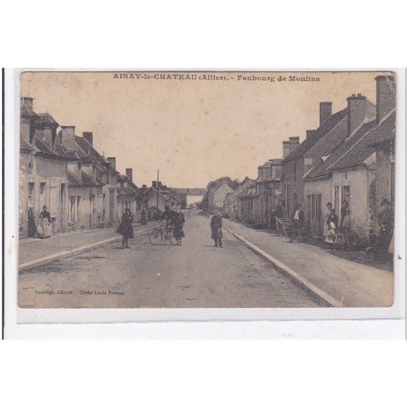 AINY-le-CHATEAU : faubourg de moulins - etat