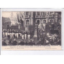 SAINT-BRIEUC: inauguration du monument baratoux, mairie de saint-brieuc 10 avril 1904 - très bon état