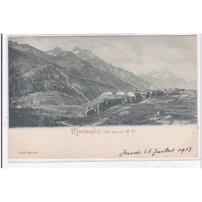 MONDAUPHIN : vue generale, montagnes - tres bon etat