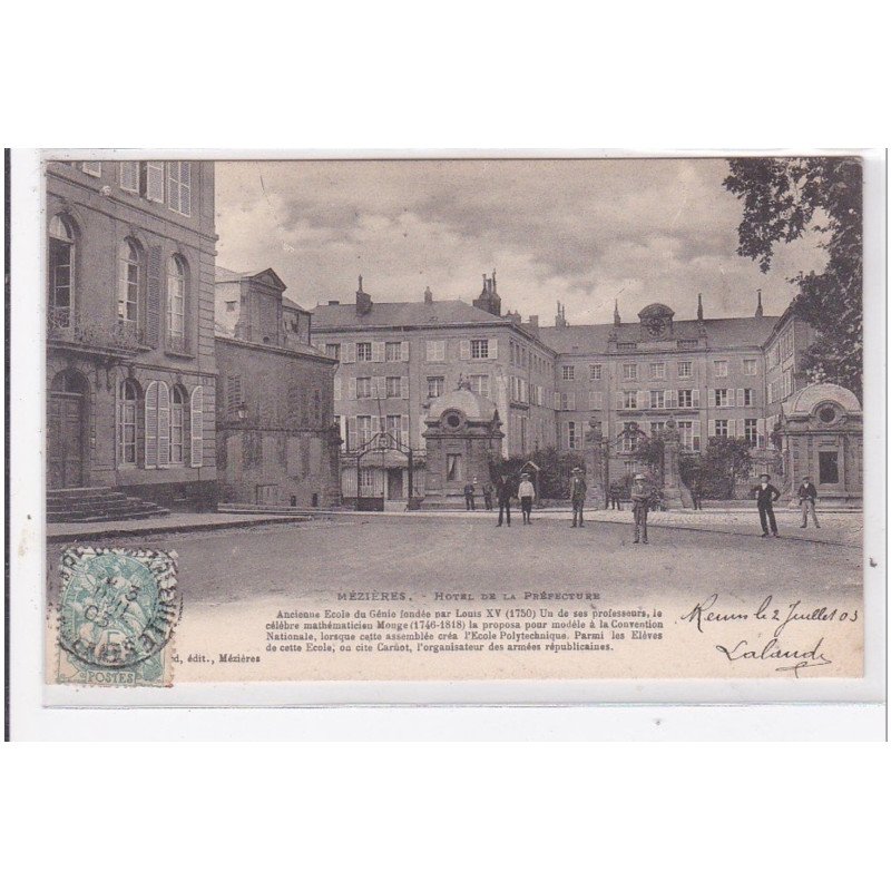 MEZIERES : hotel de la prefecture - etat