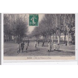 ASFELD : allée des tilleuls et la place - tres bon etat