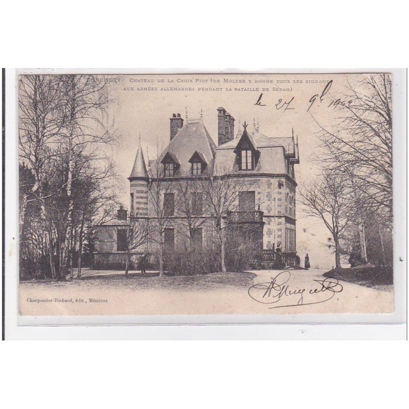 DUNCHERY : chateau de la croix piot (de moltre y donne tous le signaux) aux armées allemands - tres bon etat