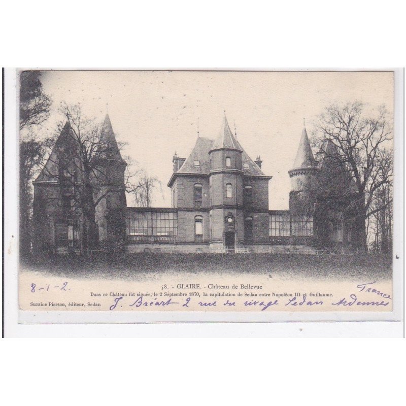 GLAIRE : chateau de bellevue - tres bon etat