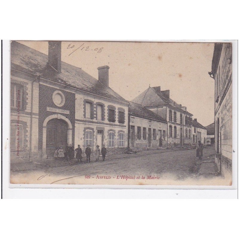 ASFELD : l'hopital et la mairie - tres bon etat