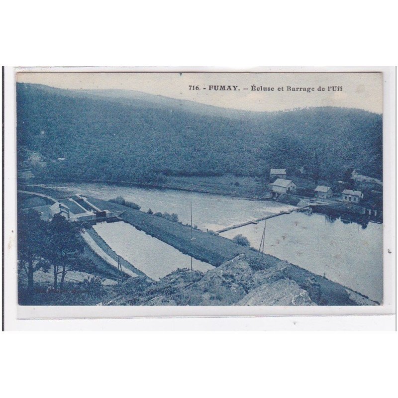 FUMAY : ecluse et barrage de l'uh - tres bon etat