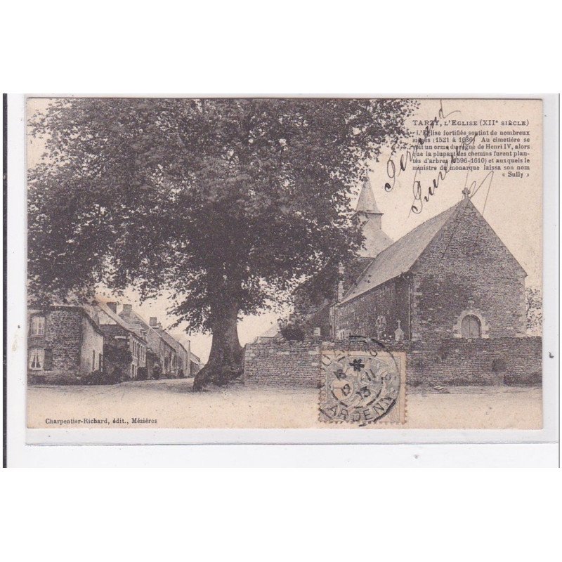 TARTY : l'eglise XIIe siecle - tres bon etat