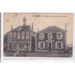 VIEL-St-REMY : la mairie, la poste et monument aux morts - etat (traces)