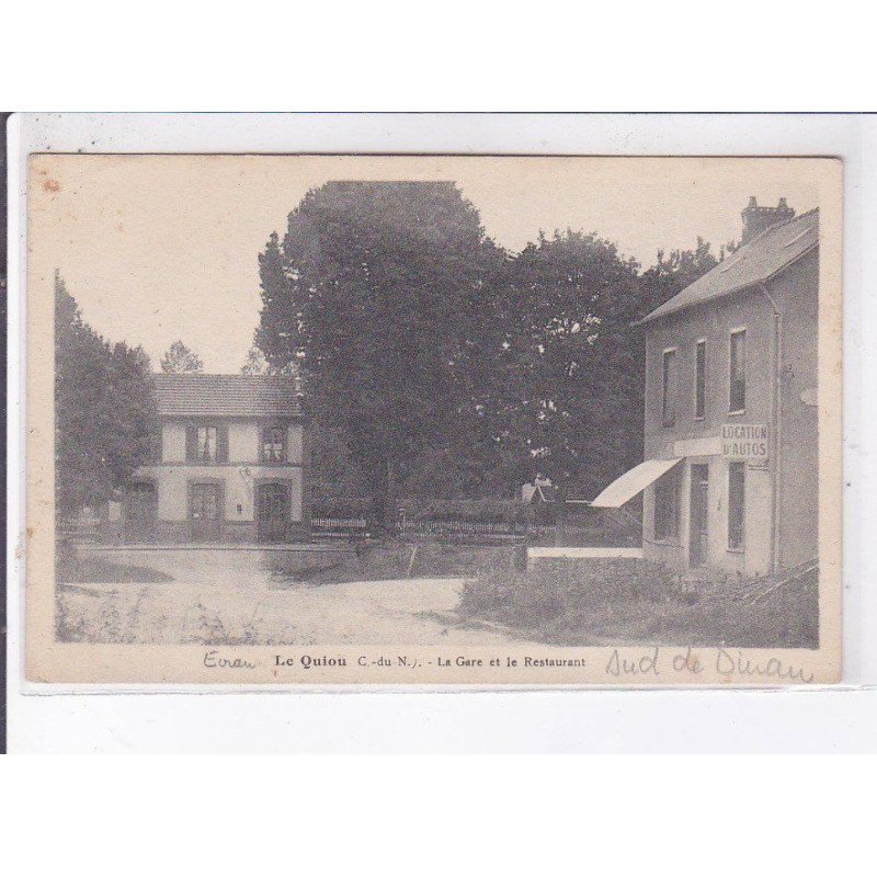 LE QUIOU: la gare et le restaurant - très bon état
